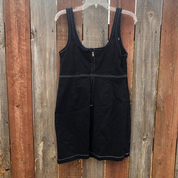 Cotton On brand black denim mini dress size M - Picture 3 of 4